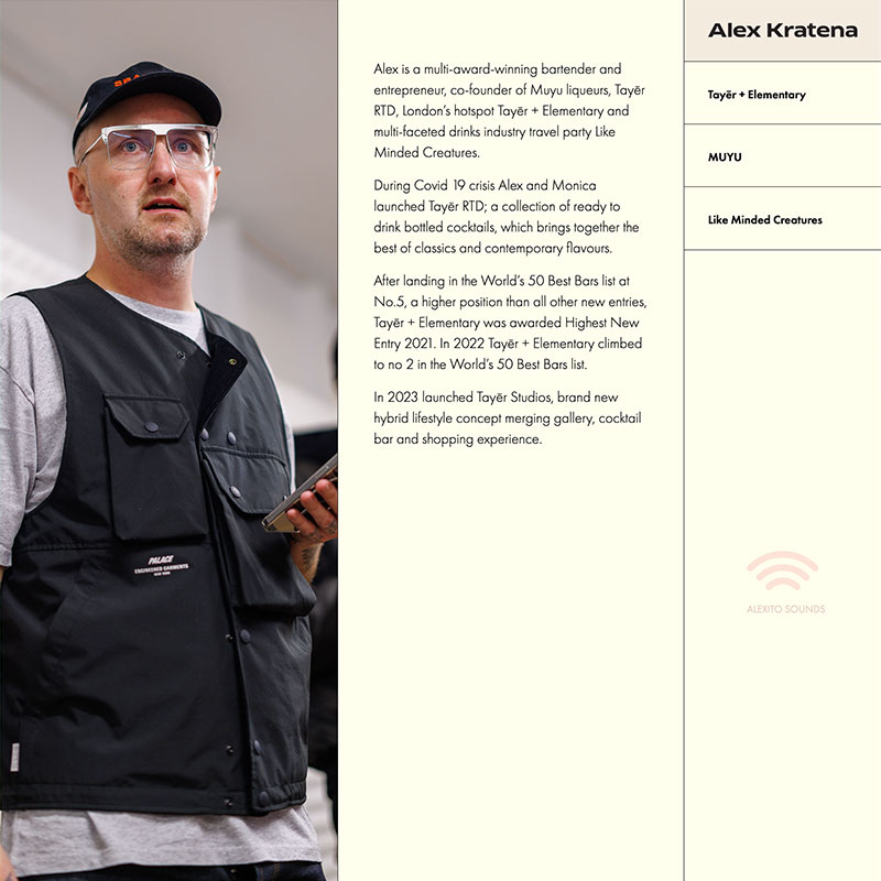 Screenshot of the Alex Kratena Website