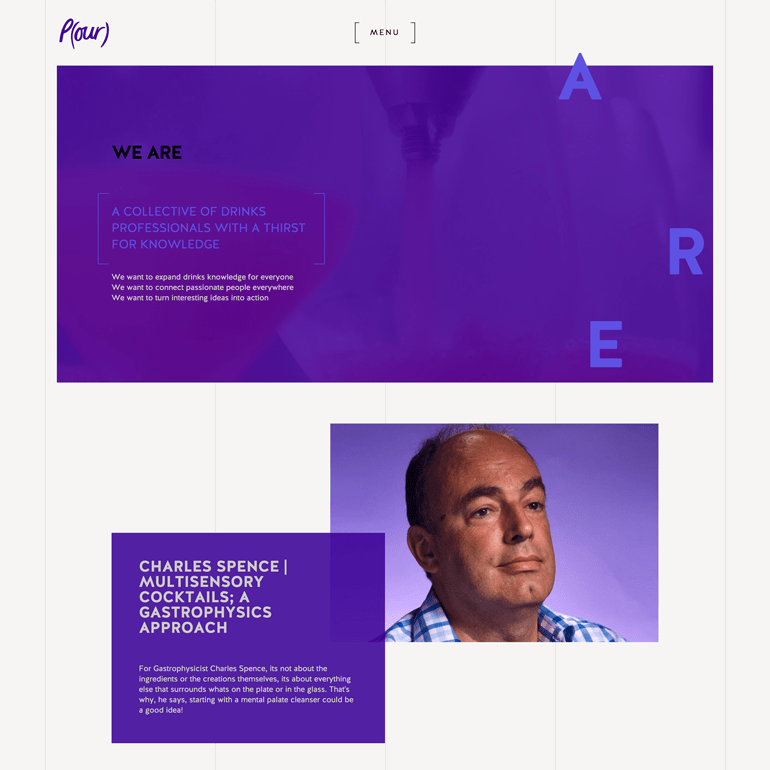 Screenshot of the Pourdrink.org Website